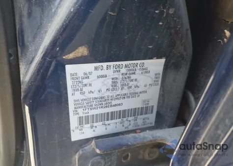 2008 Ford F-250 Fx4/Harley-Davidson/King Ranch/Lariat/Xl/Xlt из США, поврежденный, VIN 1FTSW21R28EB48083